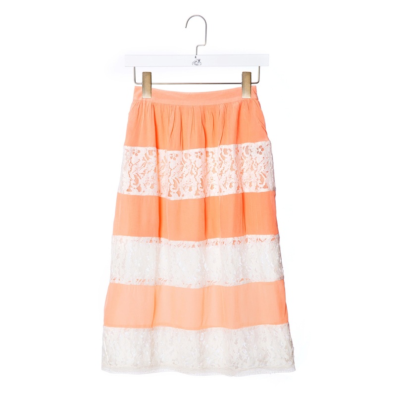 Lace Panelled Skirt