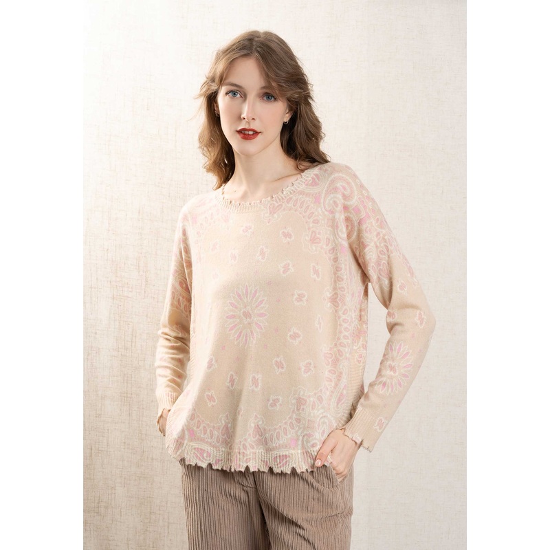 Pullover F2913 Mela Bico Organic-Rose