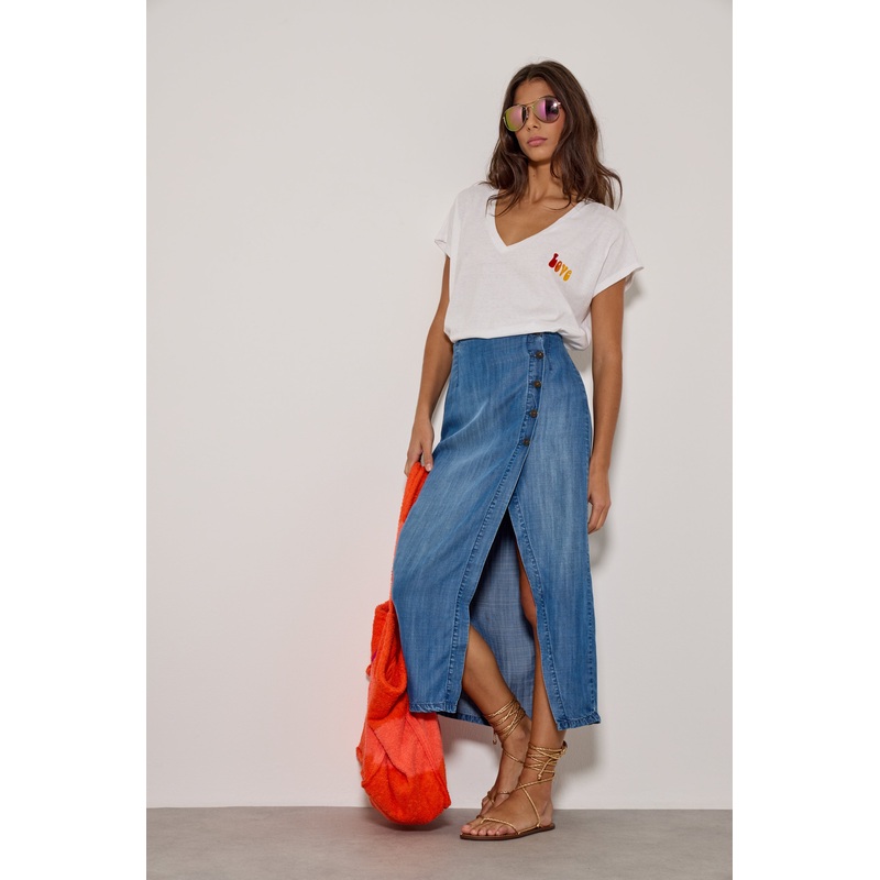 Skirt 95698juliana Medium-Blue