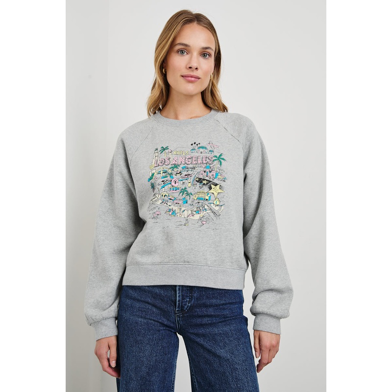 Sweatshirt Vintage 7624 Los-Angeles-Map