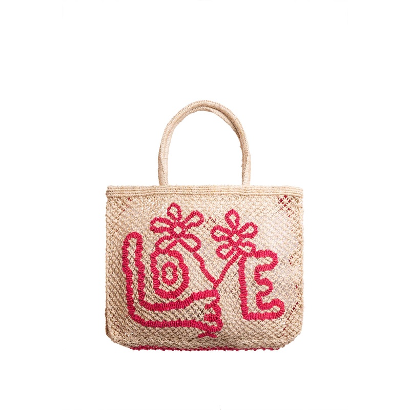 Beach Bag Flower Flower Love Smal Nat