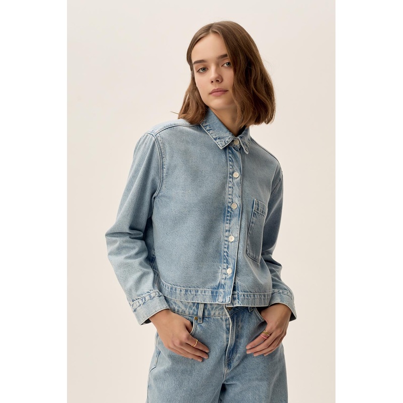 Denim Shirt L Lazare Bleach