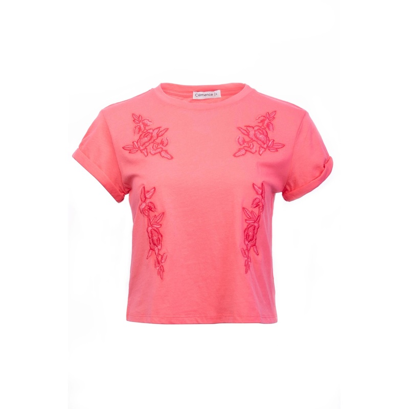 Floral Embroidered T-shirt