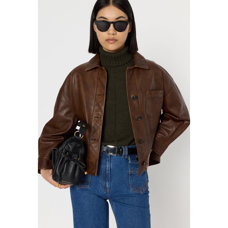 Leather Garment Nicole Dcy16c009 Brown