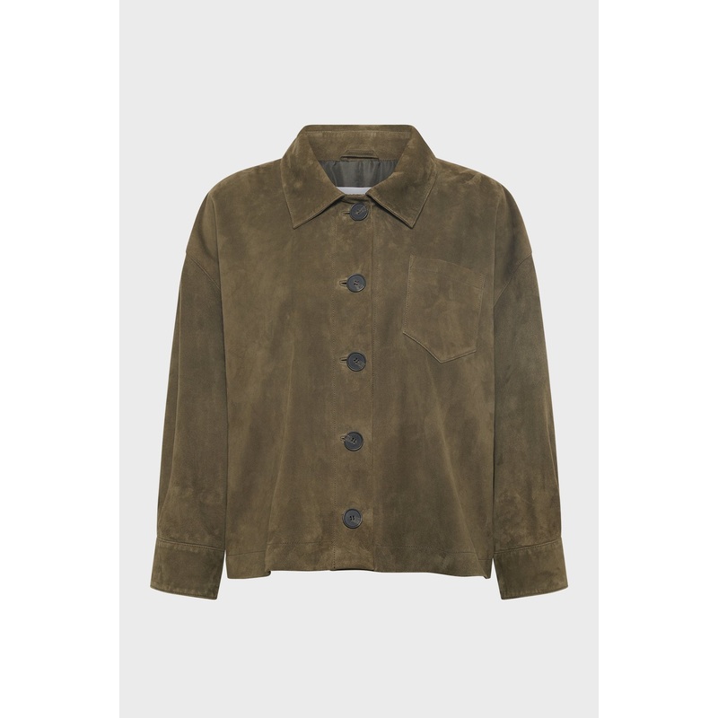 Leather Garment Rose Dby06b001 Khaki-Green