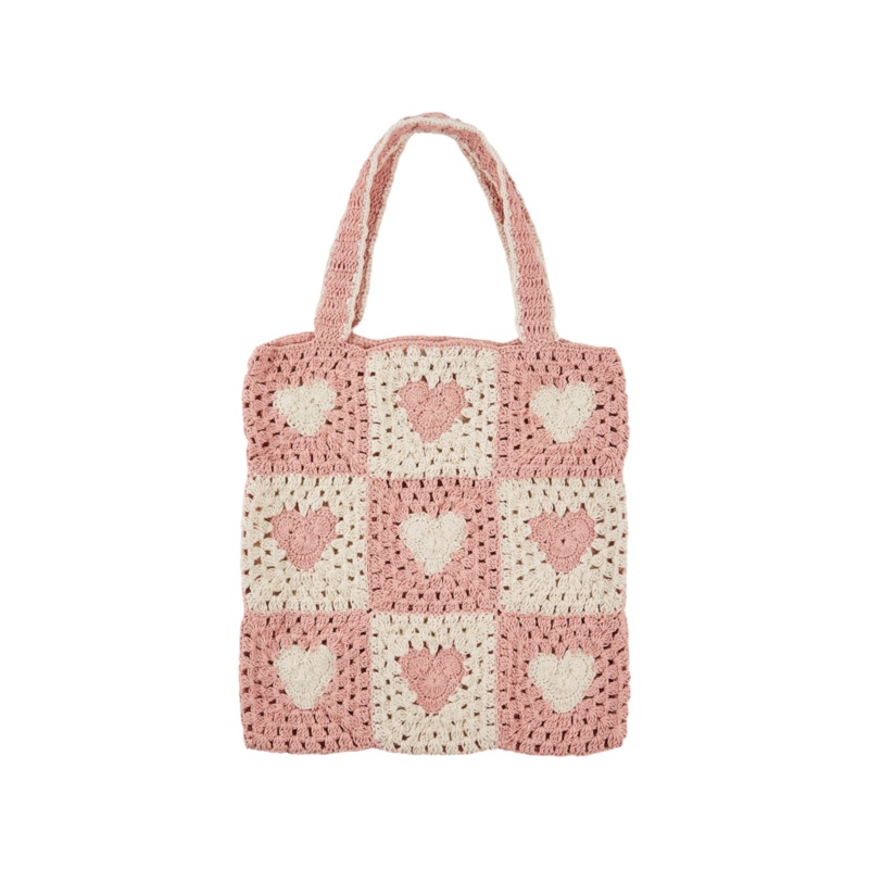 Sac Coeur Crochet Abtotecoeur Pastel