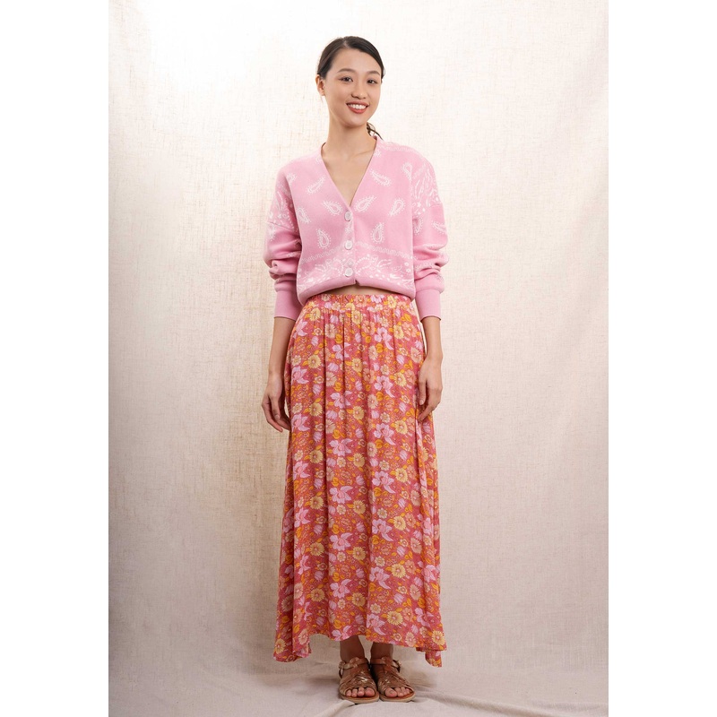 Skirt 6266 Pink-Flower