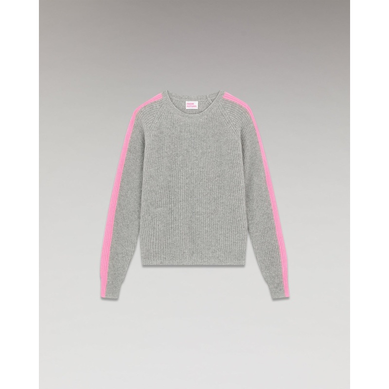 Sweatshirt Beaded 2301wpr00263 1500-Gris-Chine-Fonc