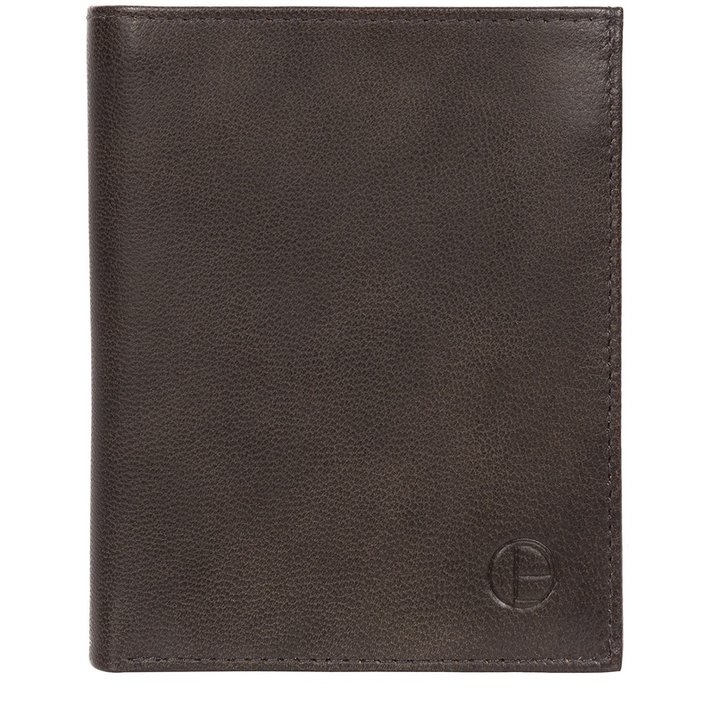 'Airton' Vintage Black Leather Credit Card Wallet