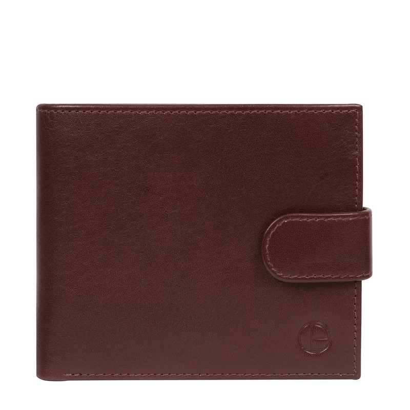 'Avro' Brown Leather Bi-Fold Wallet