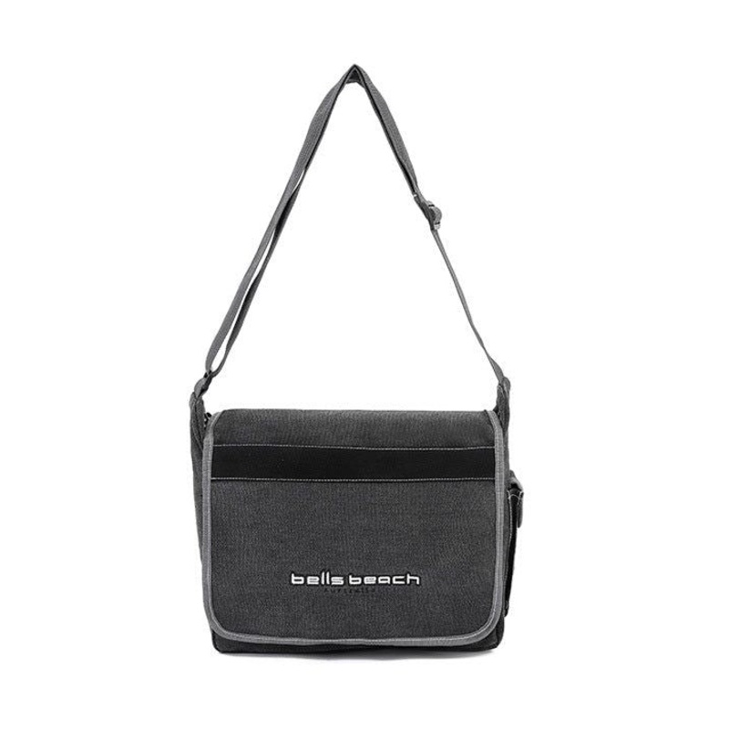 Bells Beach - Canvas Messenger Bag - Charcoal