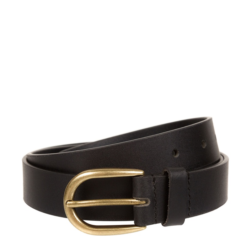 Black Luxury Leather Ladies' Belt