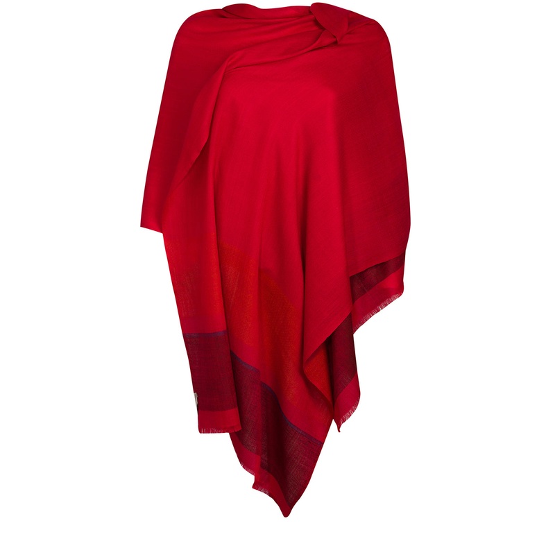 'Blur' Cashmere & Merino Wool Shawl Wrap