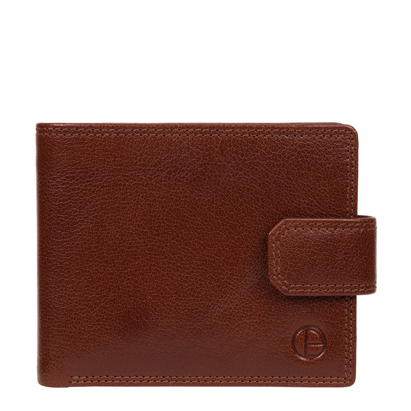 'Brodie' Tan Leather Wallet