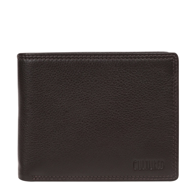 'Callum' Brown Leather Bi-Fold Wallet