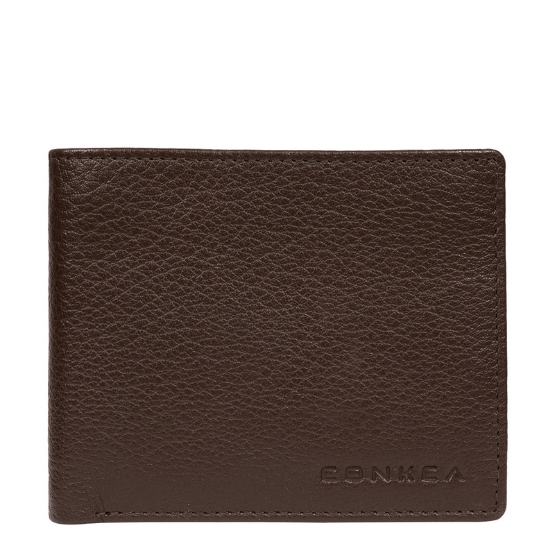 'Conan' Dark Brown Leather RFID Wallet
