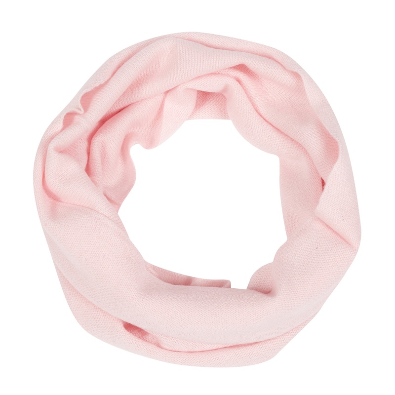 'Holker' Blush Pink Cashmere & Merino Wool Snood