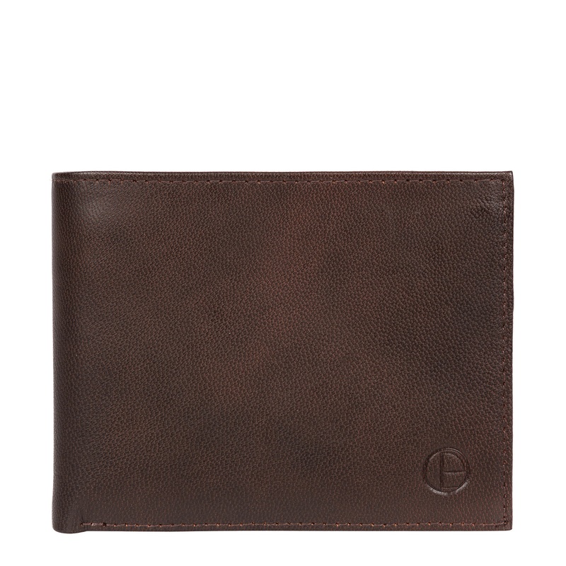 'Irving' Vintage Brown Leather Wallet