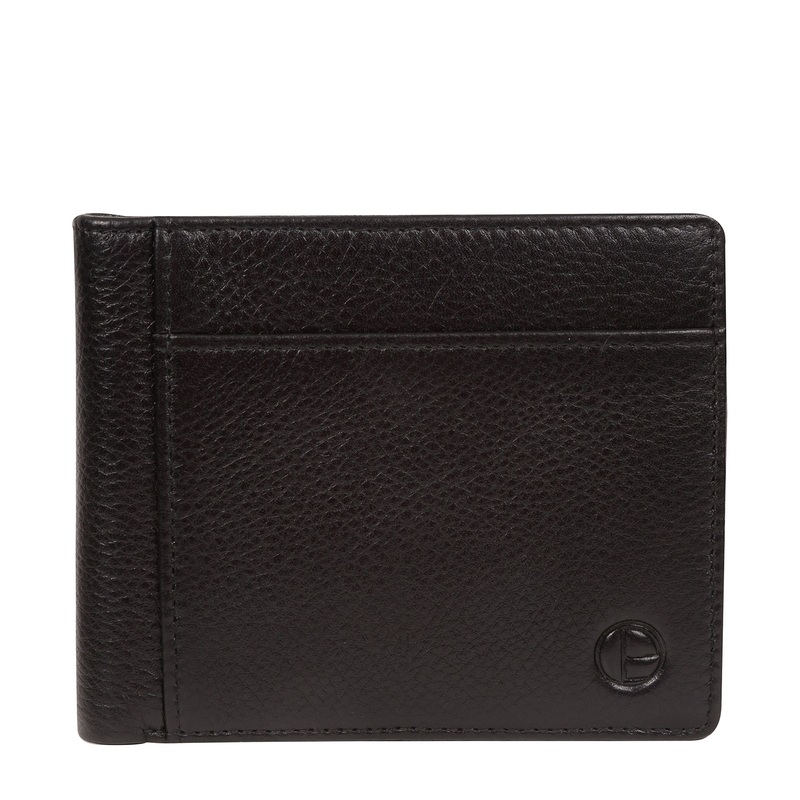'Kestrel' Black Leather Bi-Fold Wallet