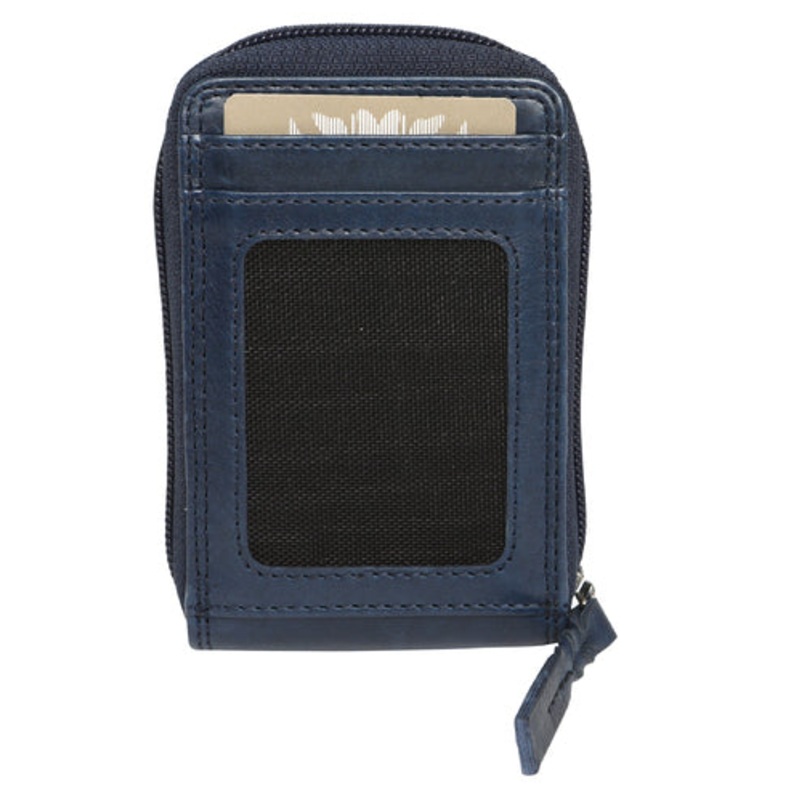 Modapelle - Soft Cow Leather Credit Card Zip Around Wallet 5781