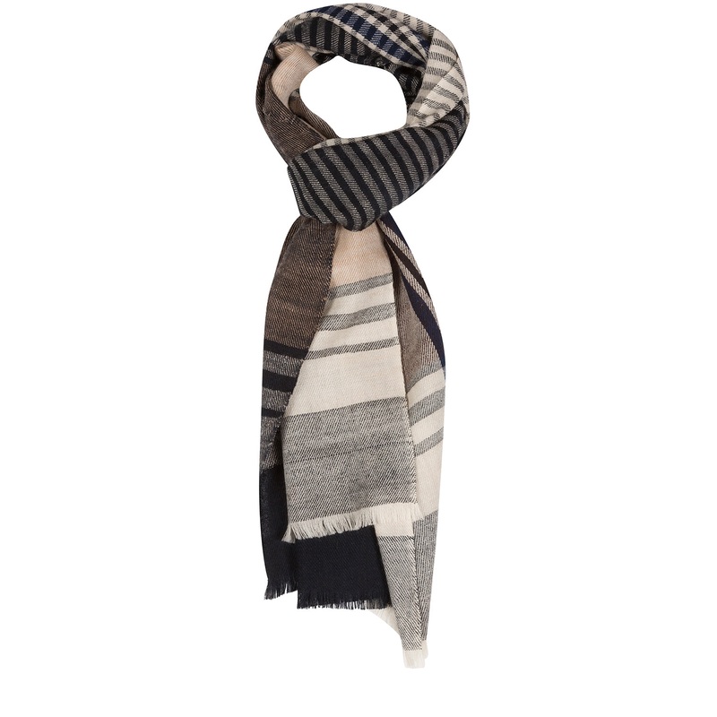 'Mono' Cashmere & Merino Wool Neckerchief