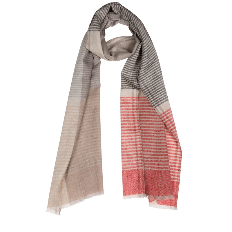 'Neptune' Cashmere & Merino Wool Pashmina