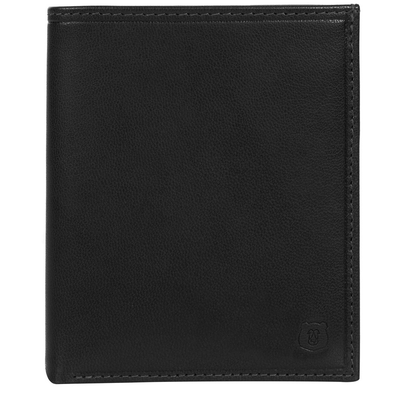 'Rorik' Black Leather Bi-Fold Wallet