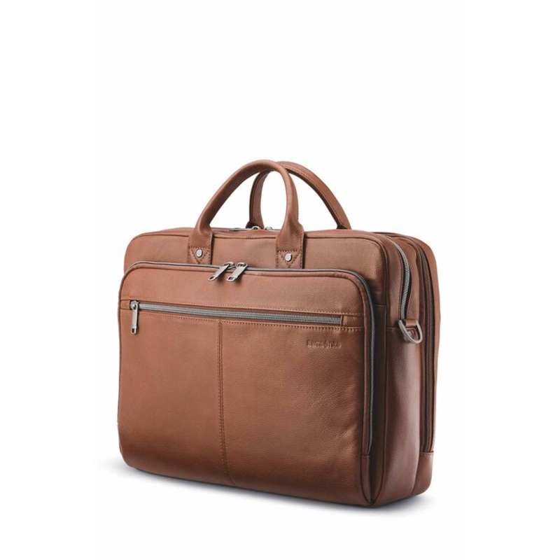 SAMSONITE CLASSIC LEATHER TOPLOADER BRIEFCASE