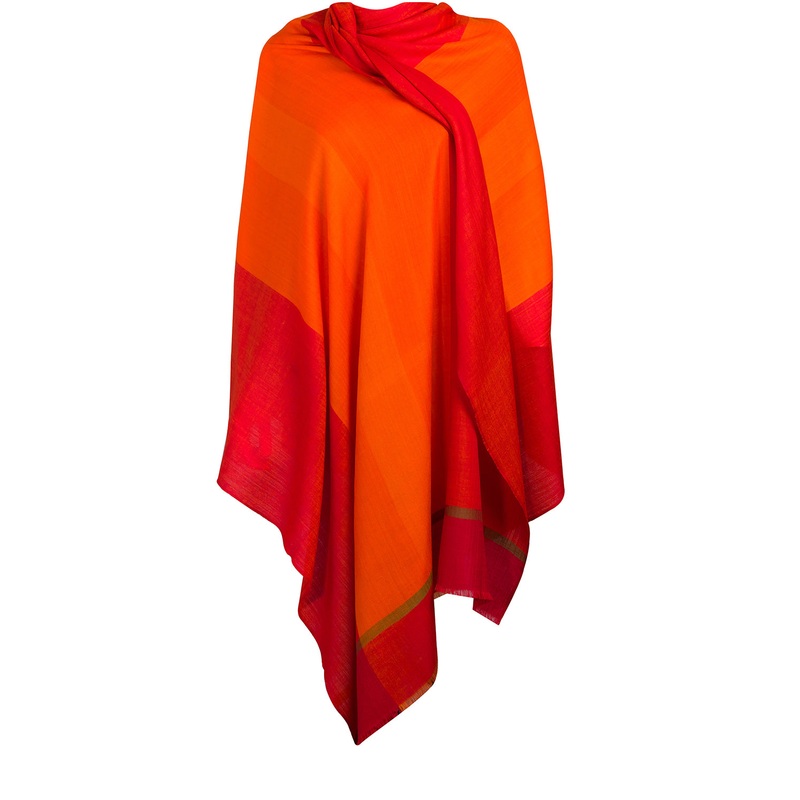'Solar' Cashmere & Merino Wool Throw