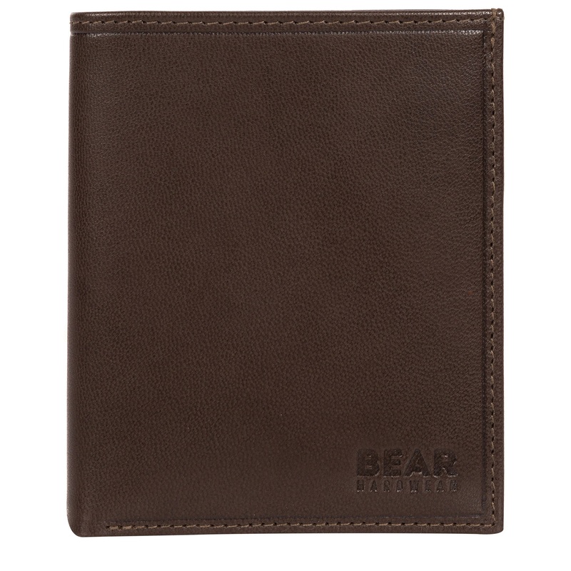'Ulrik' Dark Brown Leather Bi-Fold Wallet