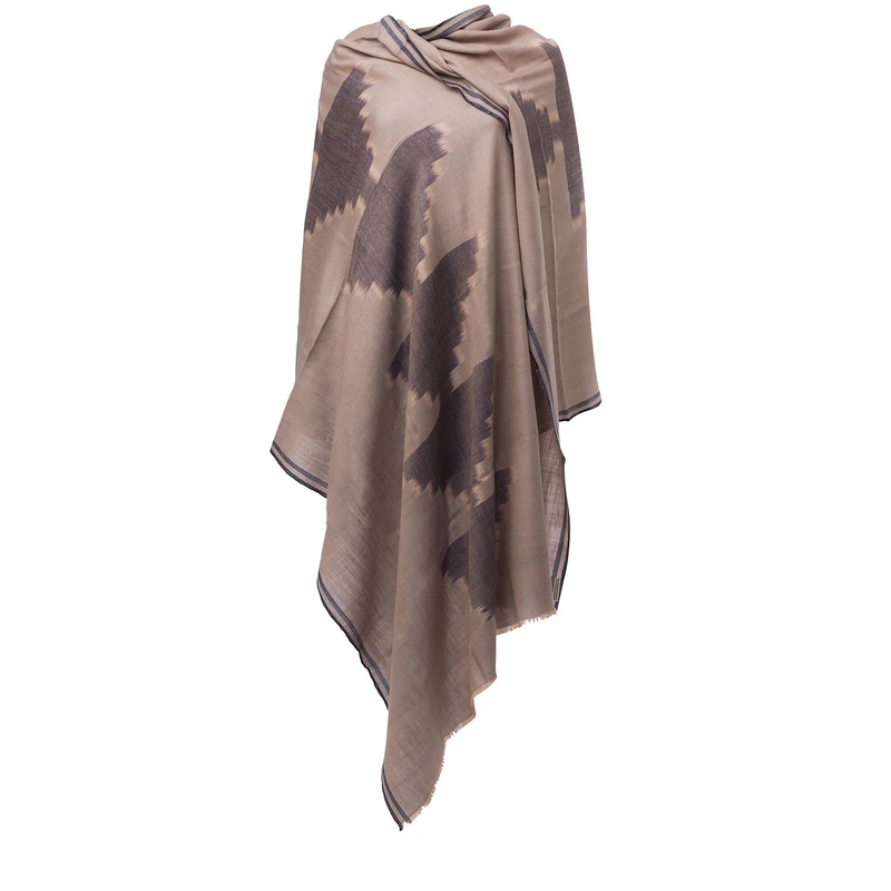 'Vector' Cashmere & Merino Wool Throw