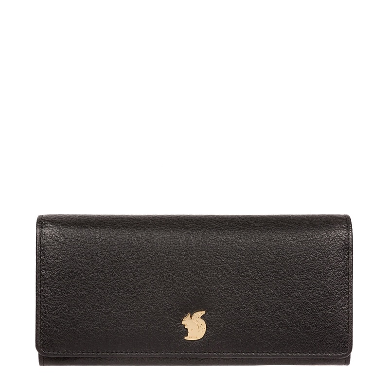 'Arabella' Black Leather RFID Purse