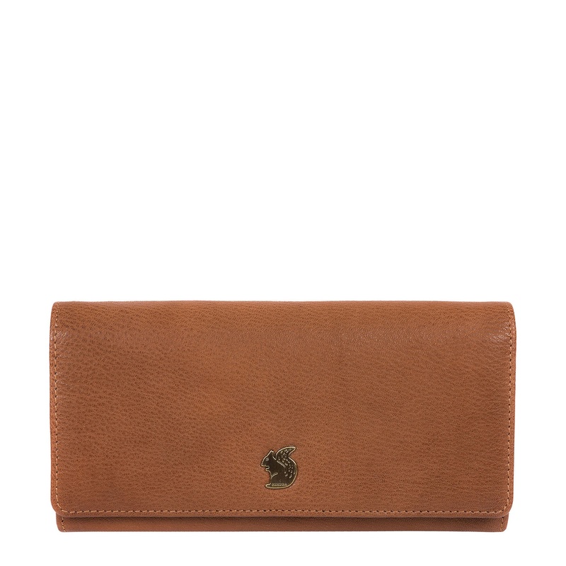 'Bloom' Tan Leather Purse