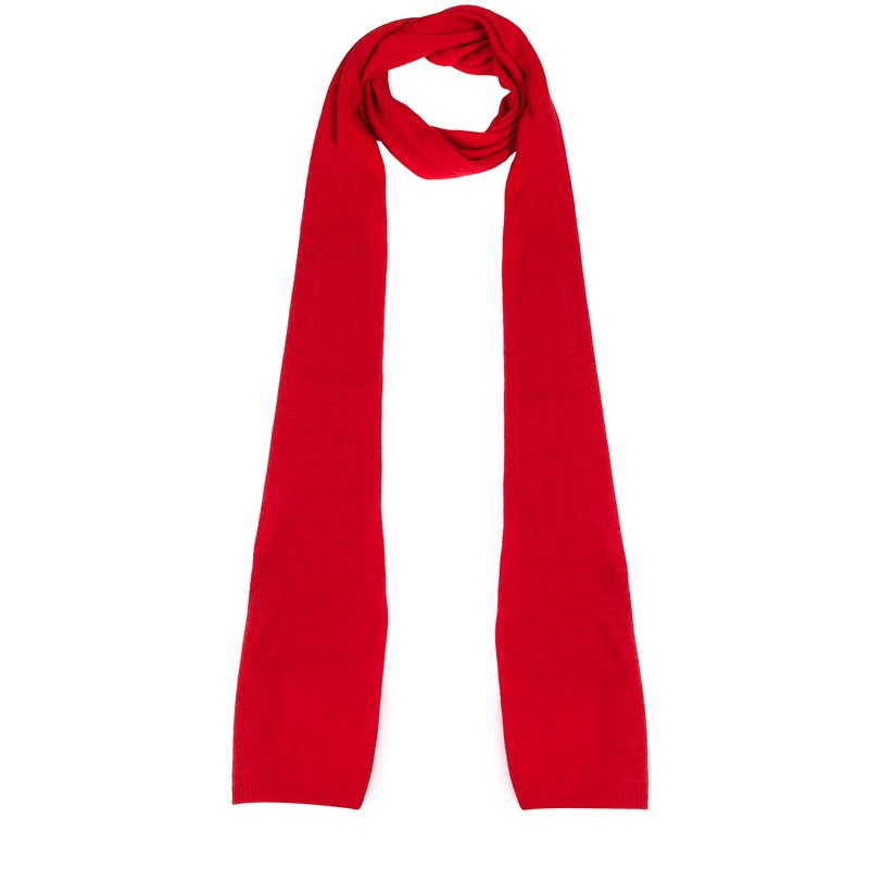 'Bristol' Chilli Red Merino Wool Scarf