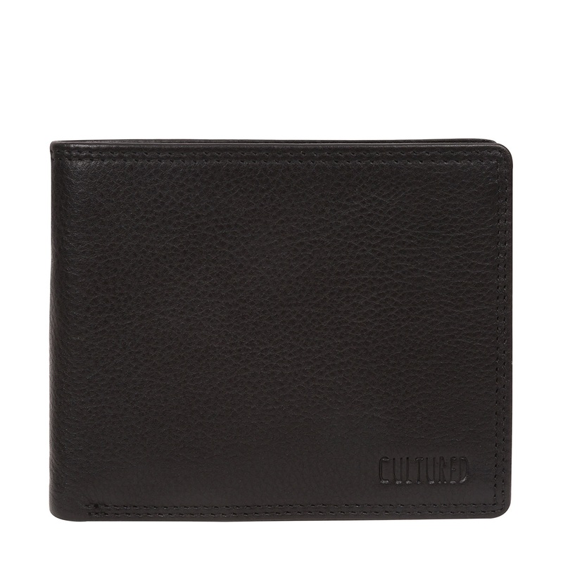 'Callum' Black Leather Bi-Fold Wallet