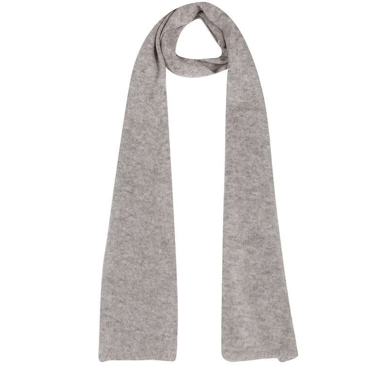 'Cambridge' Foggy 100% Cashmere Scarf