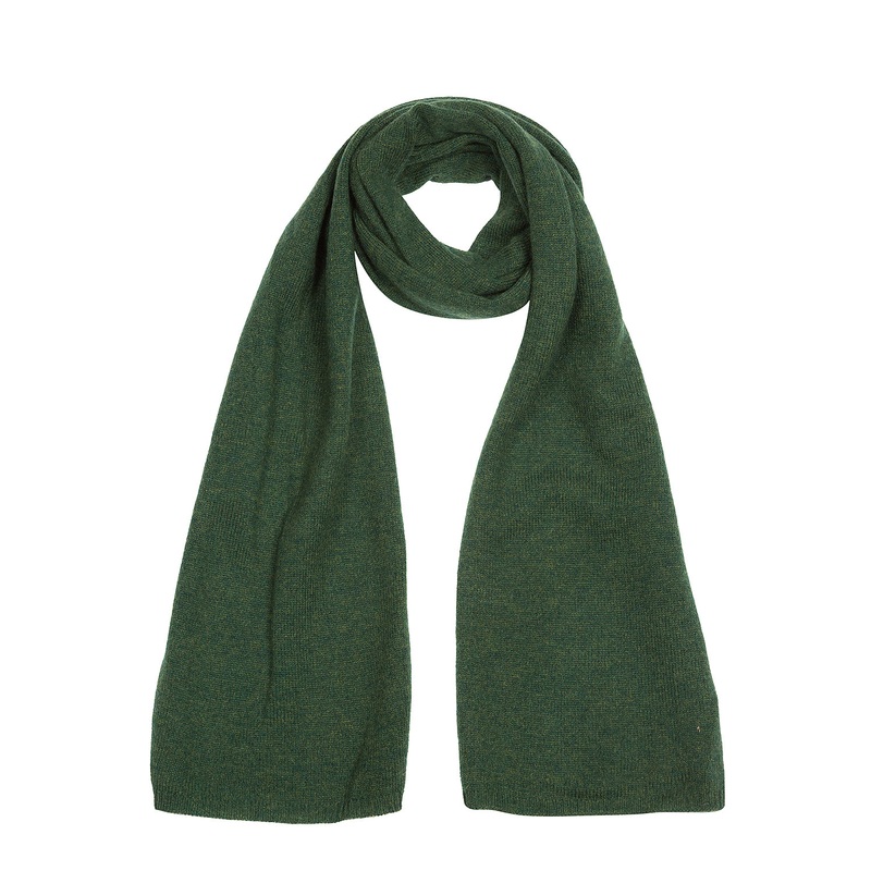 'Cambridge' School Green 100% Cashmere Scarf