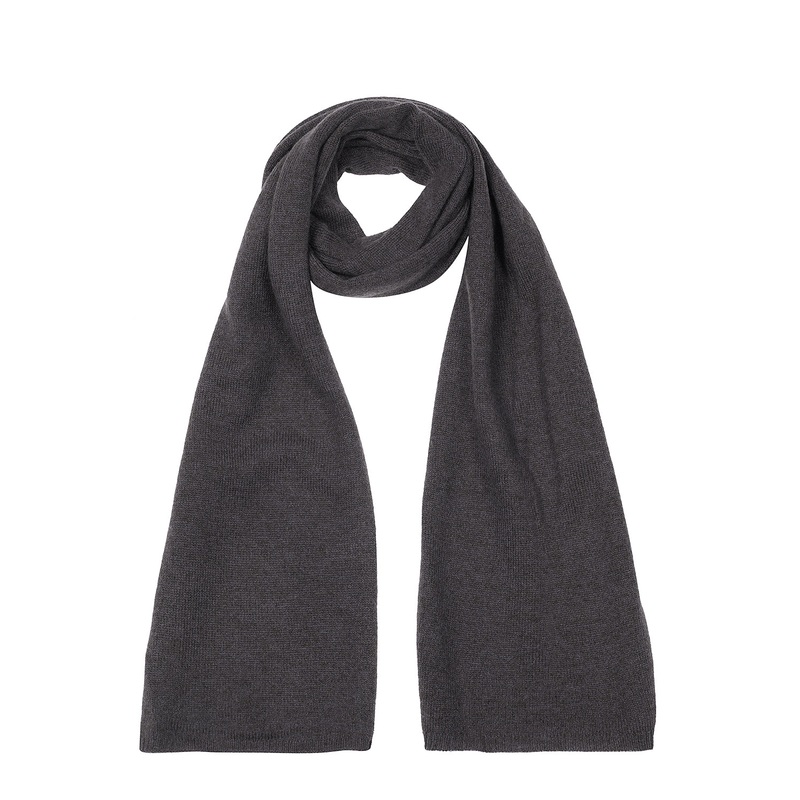 'Cambridge' Slate 100% Cashmere Scarf