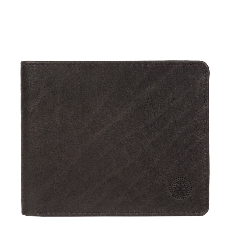 'Carter' Dark Navy Leather 12-Card Wallet