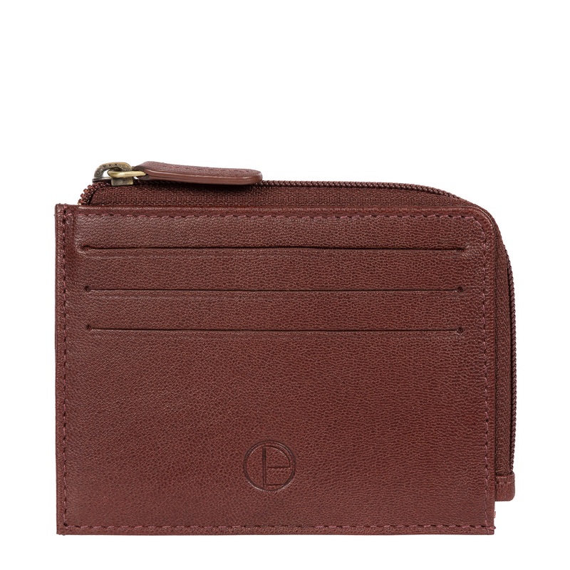 'Cromer' Dark Brown Leather Card Holder