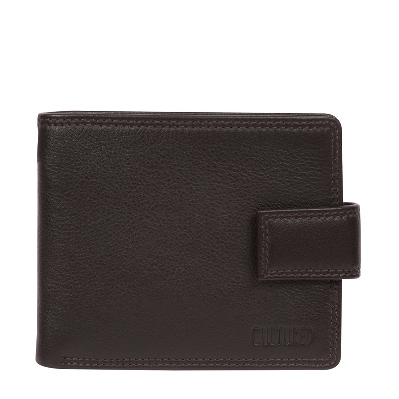 'Dean' Brown Leather Bi-Fold Wallet