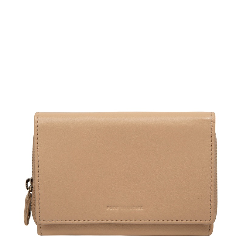 'Elise' Latte Leather Purse