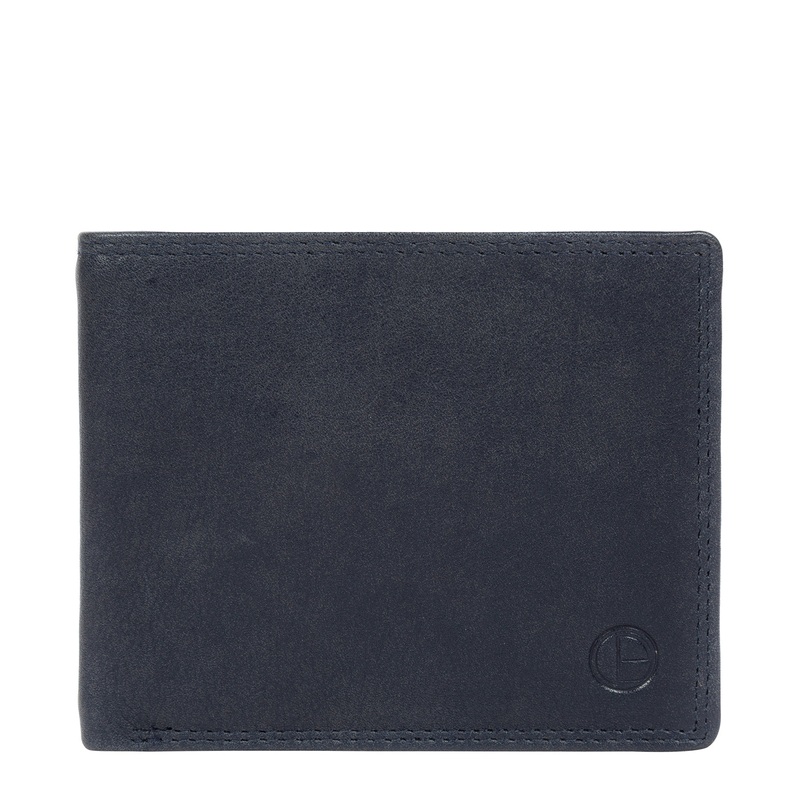 'Finn' Navy Leather Wallet