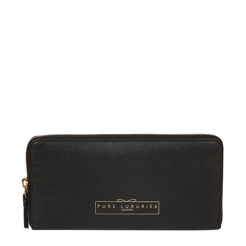 'Frieda' Black Leather Purse