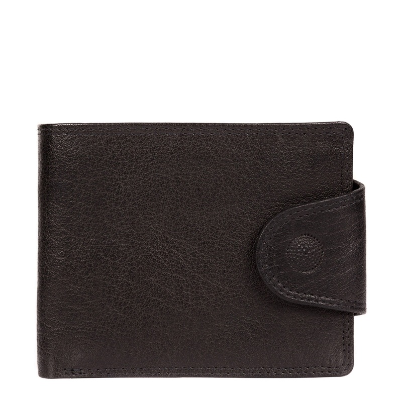 Garrat' Black Handcrafted Leather Wallet