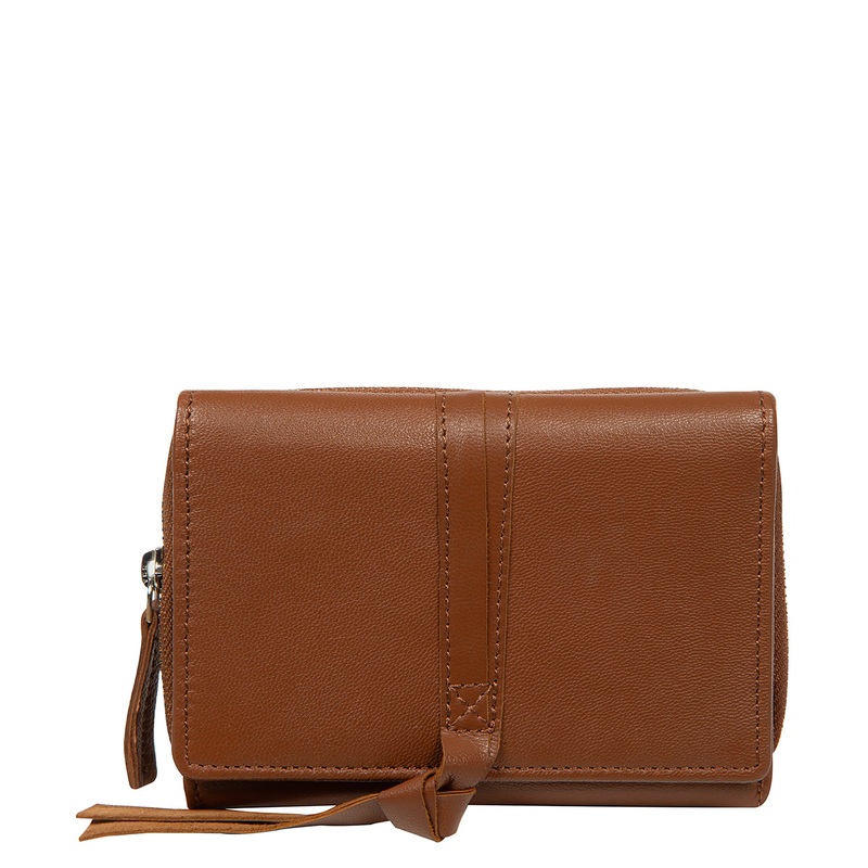 'Hailey' Tan Leather Purse