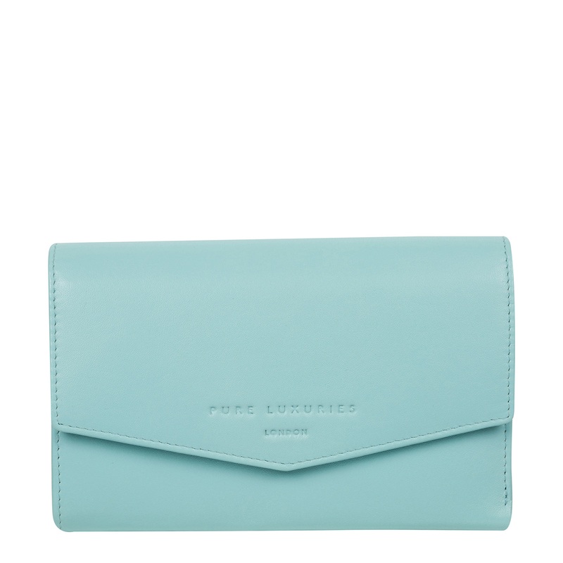 'Highgrove' Paradise Blue Leather Purse