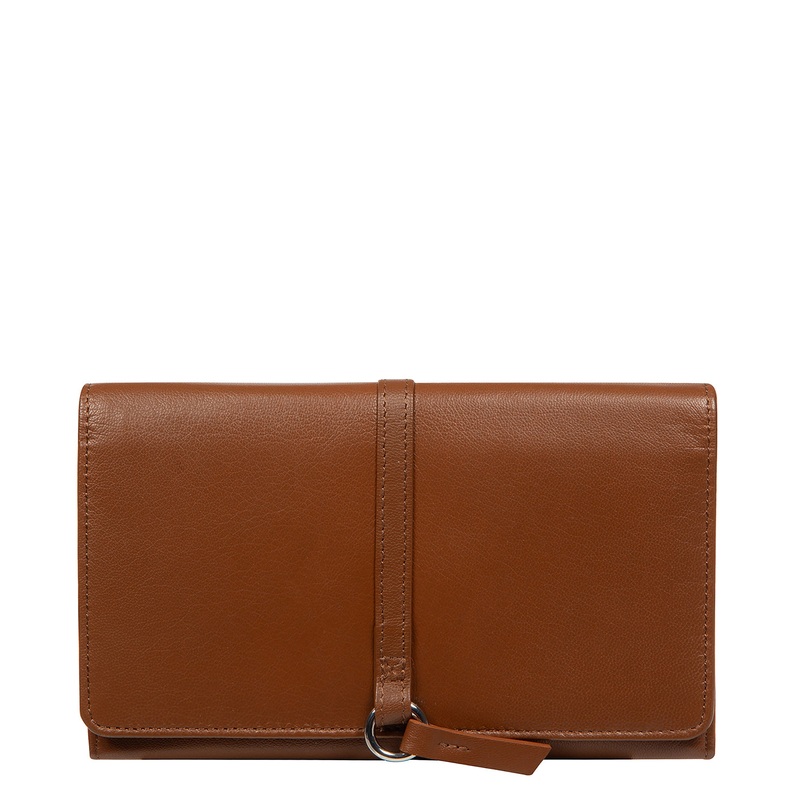 'Isla' Tan Leather Purse