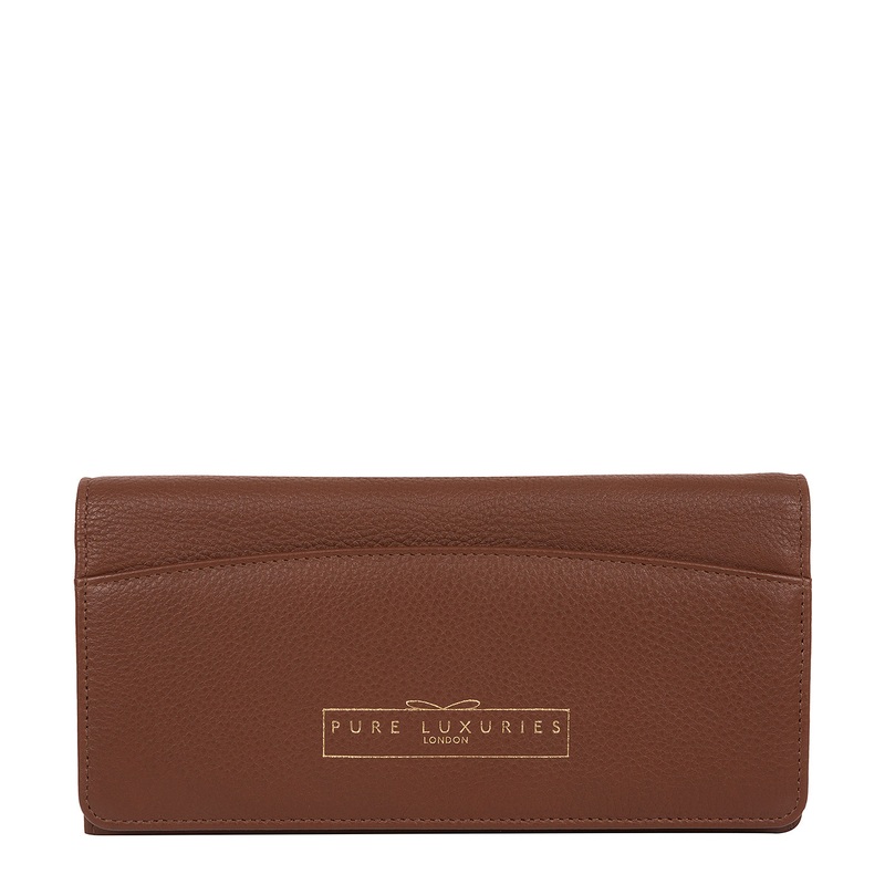 'Izabel' Chestnut Leather Purse