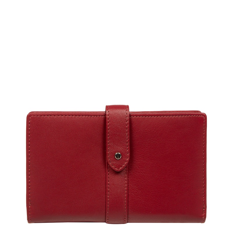 'Jade' Red Leather Purse